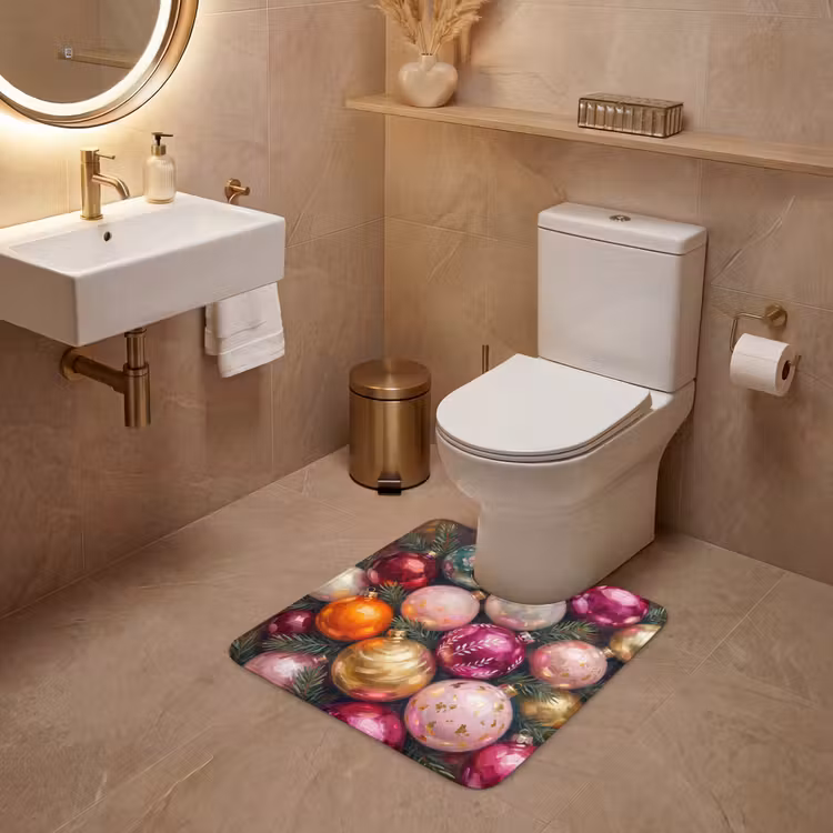 WC Vorleger - Weihnachtskugeln – Bunt – Festlich — 4
