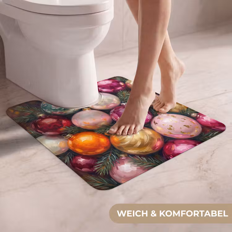 WC Vorleger - Weihnachtskugeln – Bunt – Festlich — 5