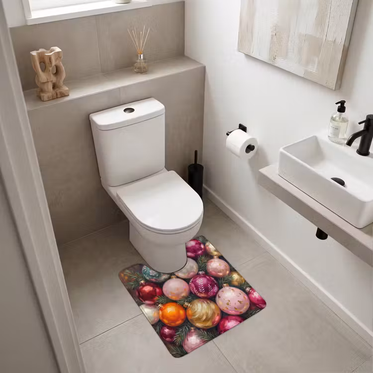 WC Vorleger - Weihnachtskugeln – Bunt – Festlich — 6