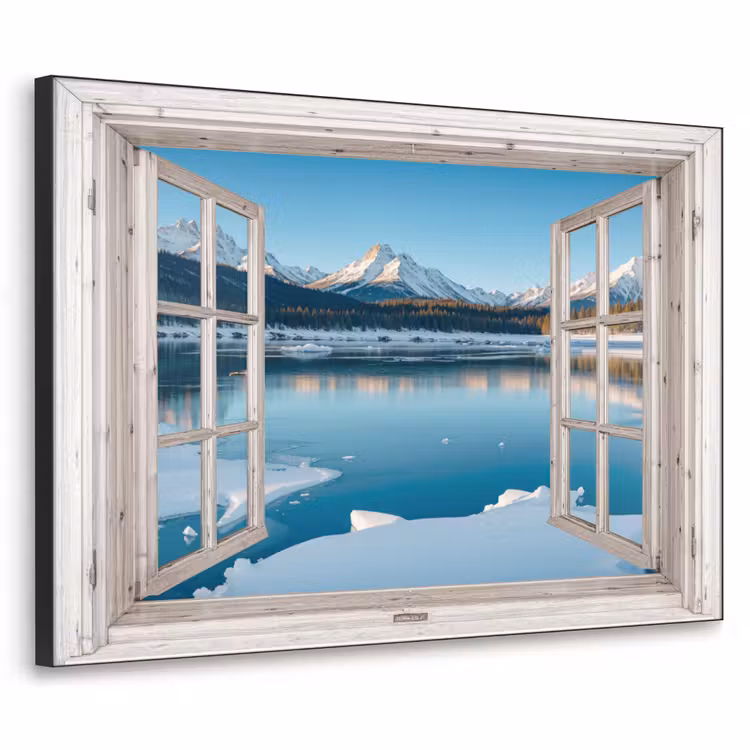 Art Frame - Landschaft - Winter - See - Berg - Aussicht - Licht — 1