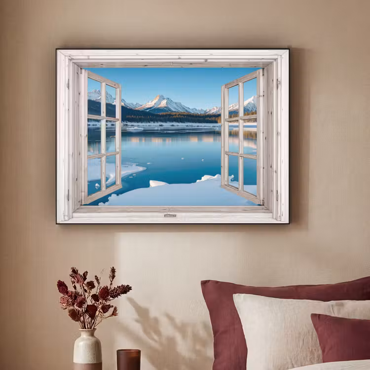 Art Frame - Landschaft - Winter - See - Berg - Aussicht - Licht — 2