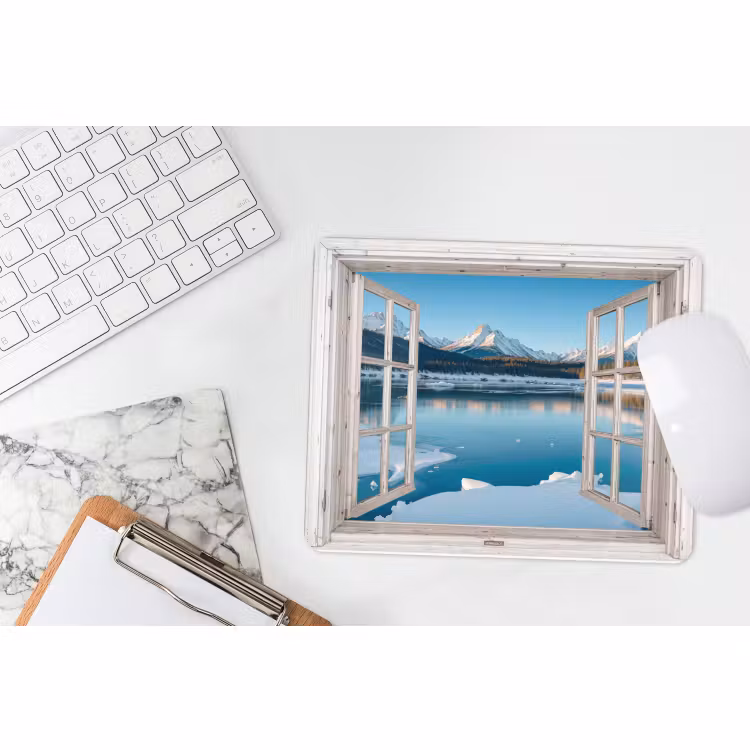 Mauspad - Landschaft - Winter - See - Berg - Aussicht - Licht — 2