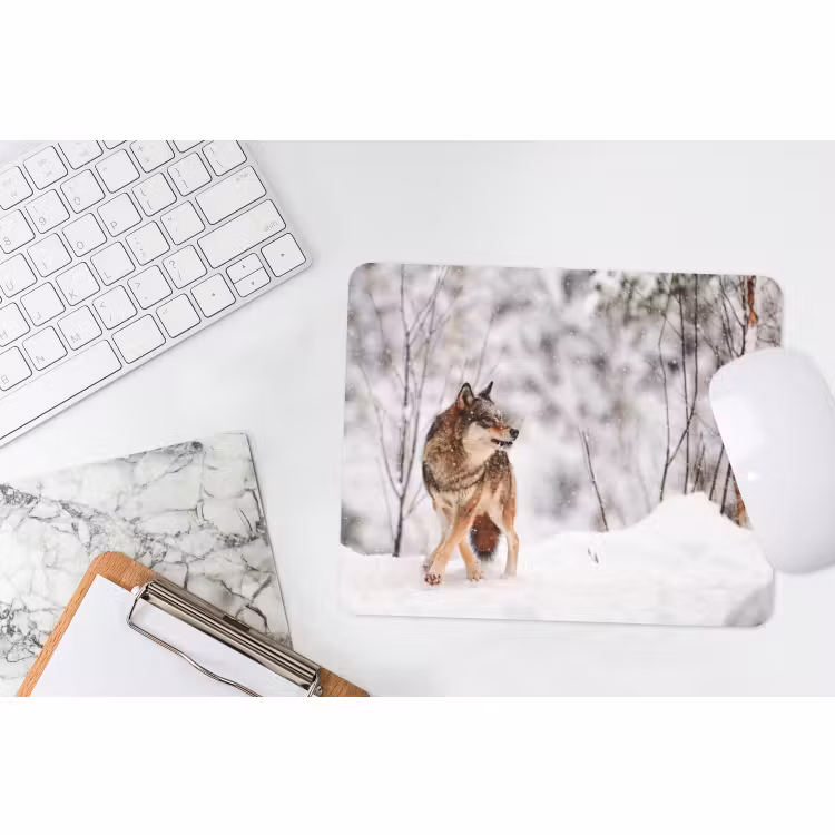 Mauspad - Wolf - Winter - Schnee - Natur - Tiere — 2