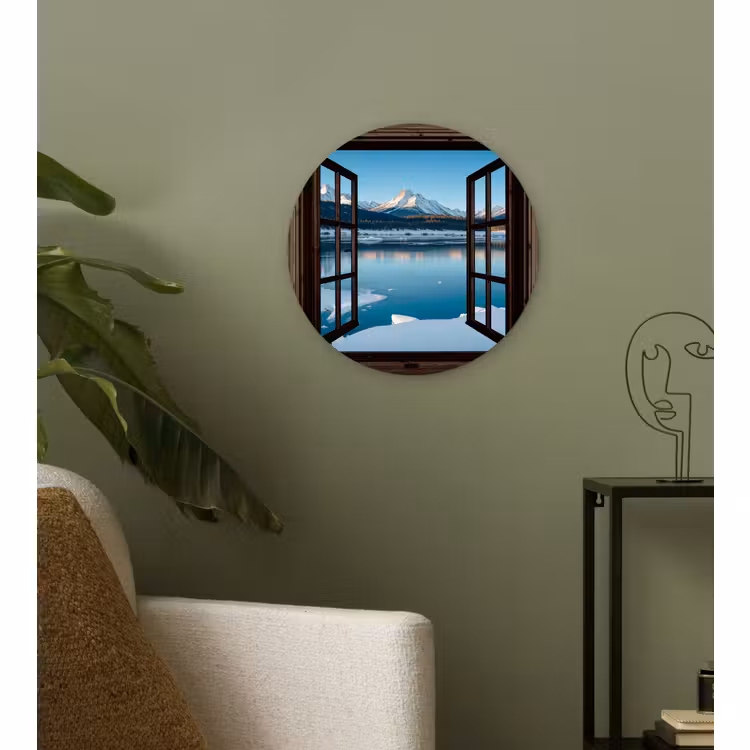 Forexbild Rund - Durchblick - Winterlandschaft - See - Berge - Ausblicke — 3