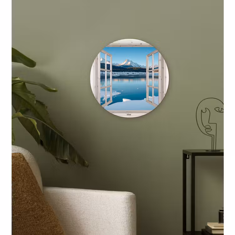Forexbild Rund - Landschaft - Winter - See - Berg - Aussicht - Licht — 3