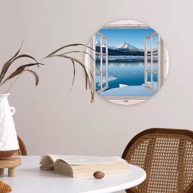 Forexbild Rund - Landschaft - Winter - See - Berg - Aussicht - Licht — 4