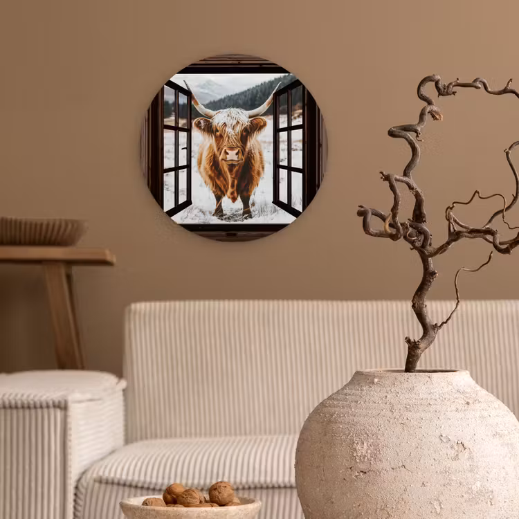 Forexbild Rund - Schottische Highlander - Landschaft - Ländlich - Berge - Winter - Aussicht - Dunkelheit — 2