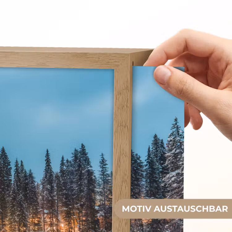 Nachtlicht Kinder - Winterlandschaft - Natur - Haus - Berge - Schnee — 5