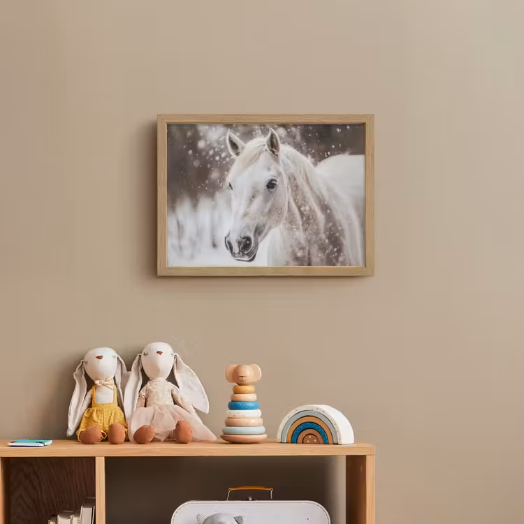 Nachtlicht Kinder - Pferd - Weiß - Winter - Natur - Schnee - Tiere — 3