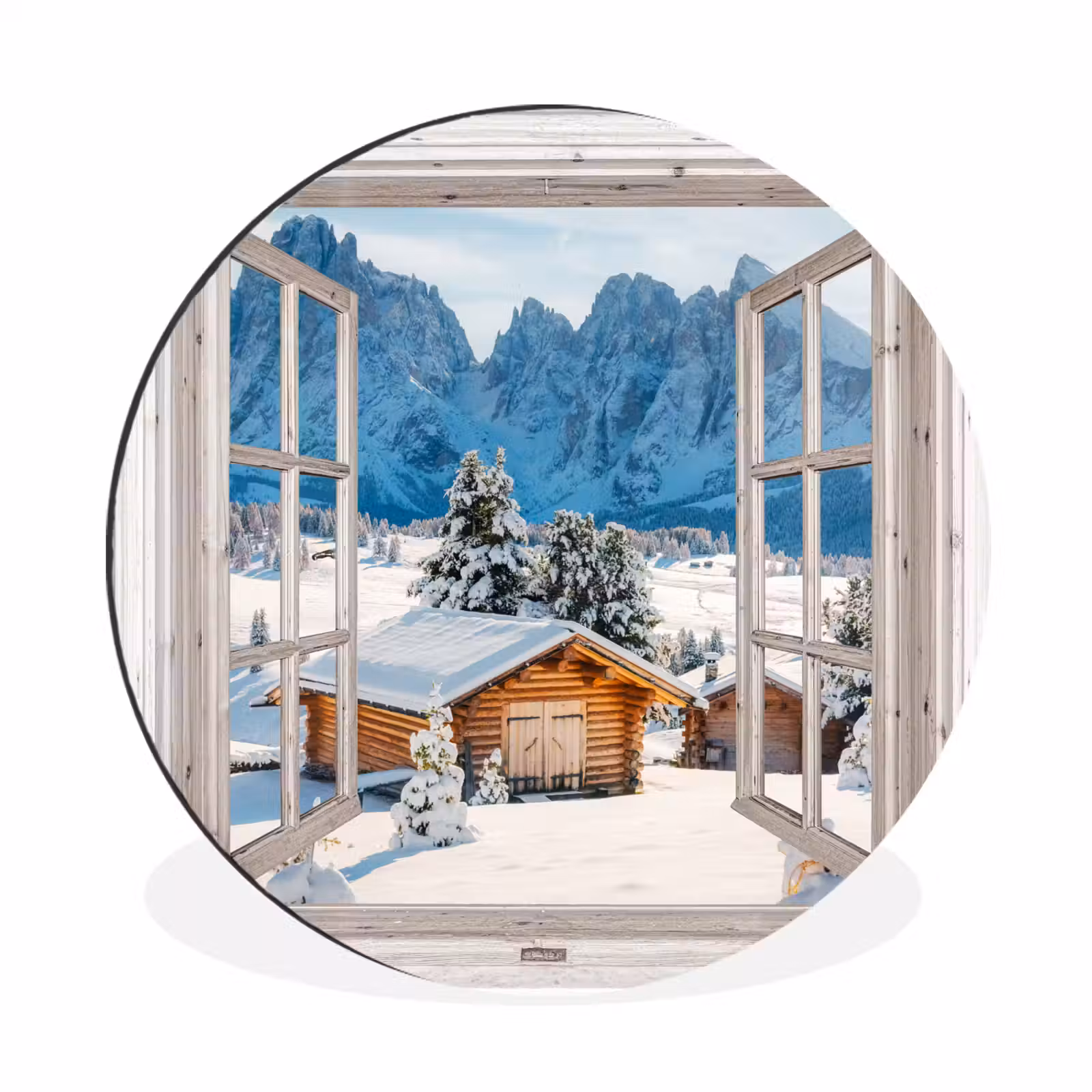 Winterlandschaft - Hütte - Berge - Ausblicke - Aussicht - Natur — 1