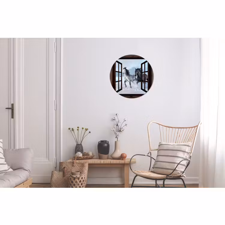 Pferde - Winter - Tiere - Natur - Durchblicken — 2