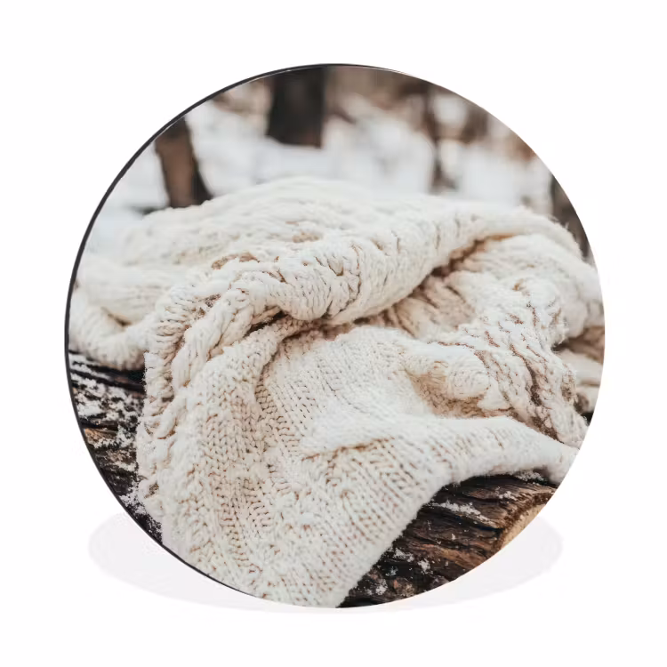 Decke - Weiß - Baumstumpf - Winter - Schnee — 1