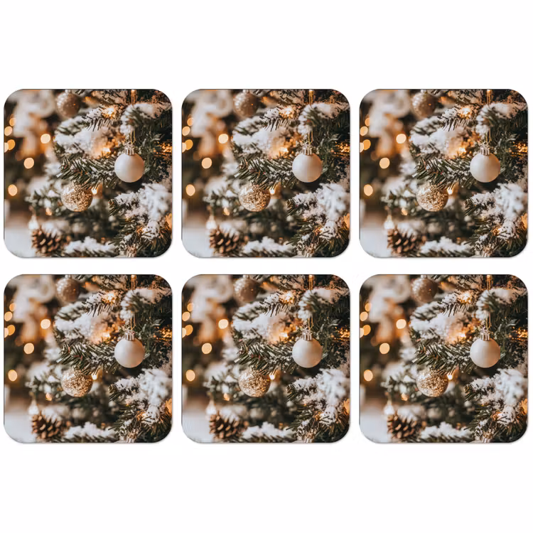 Untersetzer - Weihnachten - Weihnachtsbaum - Winter - Innen - Schnee — 1