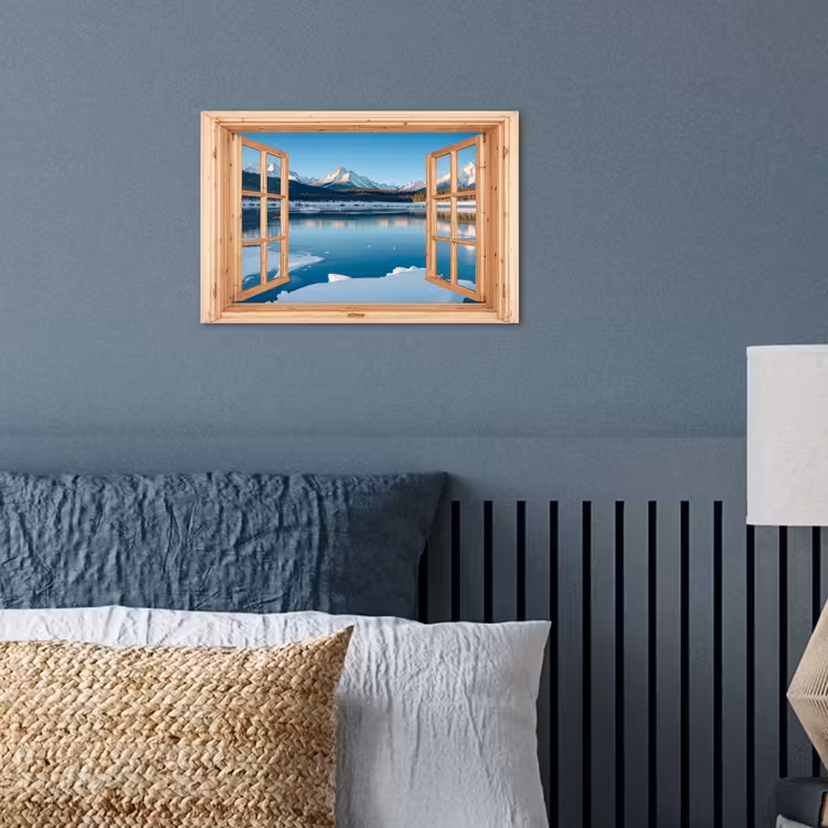 Poster - Ansichten - Landschaft - Winter - See - Berg - Aussicht — 3