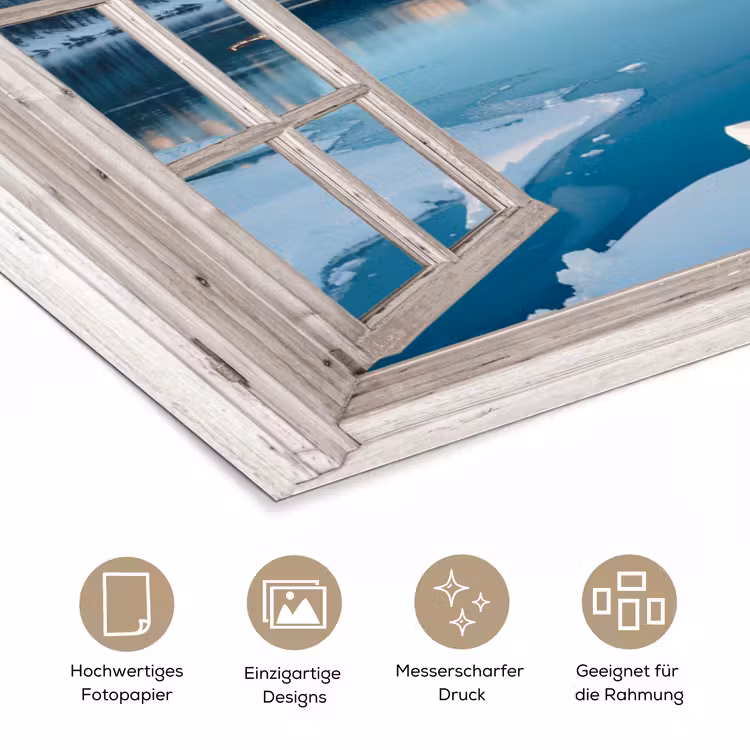 Poster - Landschaft - Winter - See - Berg - Aussicht - Licht — 5