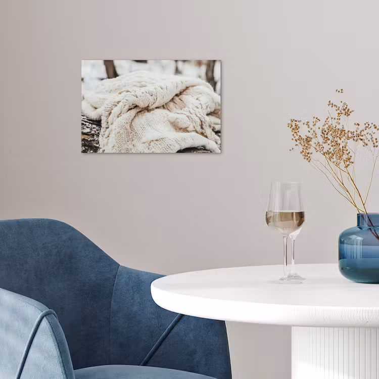 Poster - Decke - Weiß - Baumstumpf - Winter - Schnee — 4