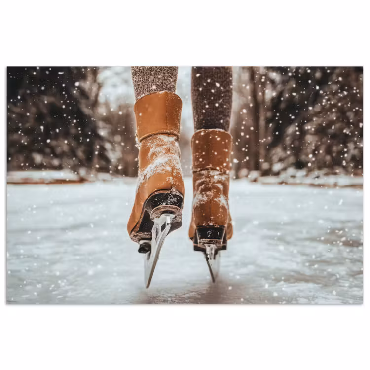 Poster - Schlittschuhlaufen - Eis - Winter - Schnee — 1