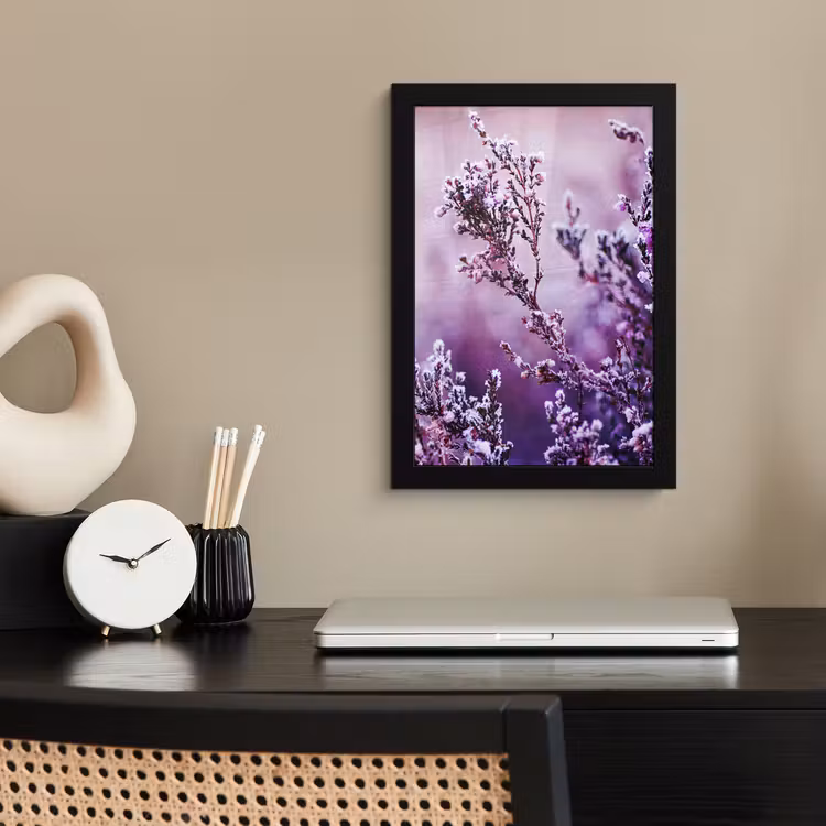 Bilder mit Rahmen - Lavendel - Winter - Blumen - Lila — 2