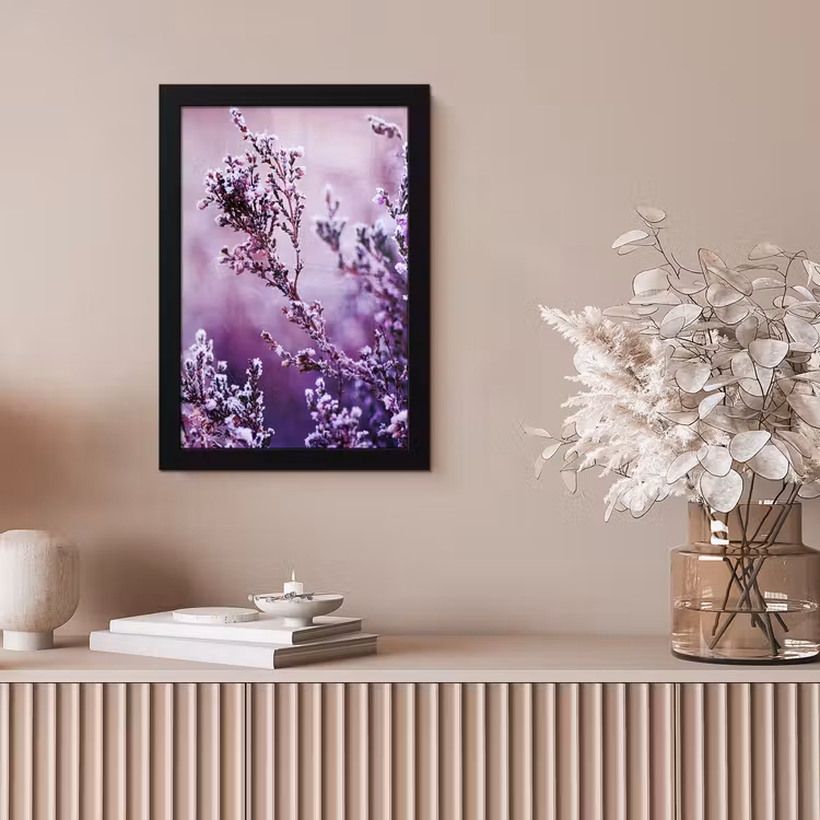 Bilder mit Rahmen - Lavendel - Winter - Blumen - Lila — 4