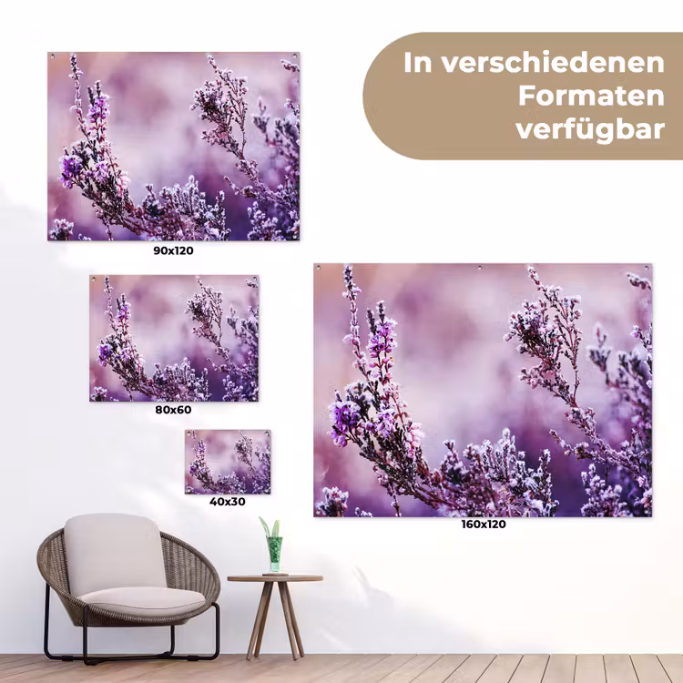 Gartenposter - Lavendel - Winter - Blumen - Lila — 6