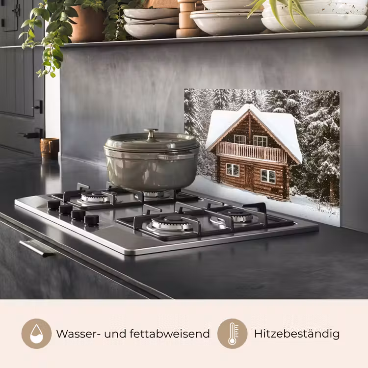 Spritzschutz Küche - Startseite - Wald - Winter - Natur - Schnee — 3