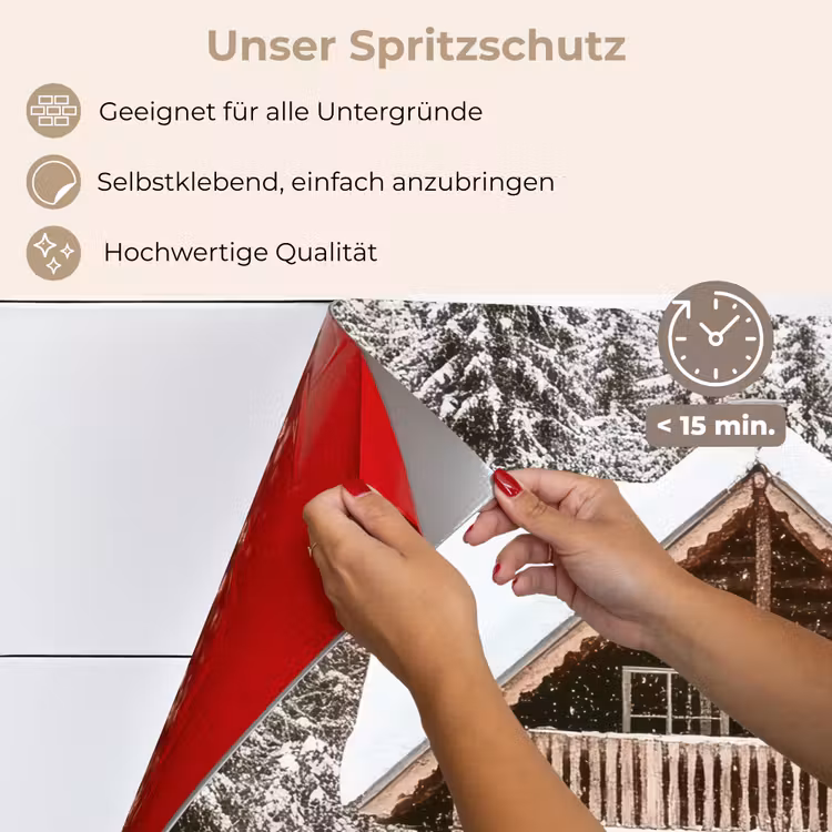 Spritzschutz Küche - Startseite - Wald - Winter - Natur - Schnee — 5