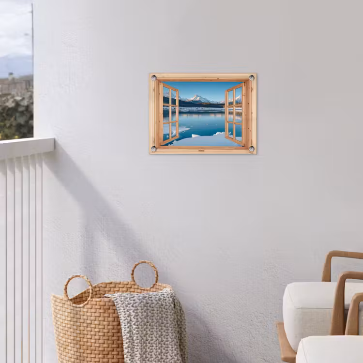 Gartenposter - Ansichten - Landschaft - Winter - See - Berg - Aussicht — 5