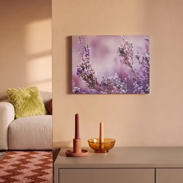 Akustikbild - Lavendel - Winter - Blumen - Lila — 2