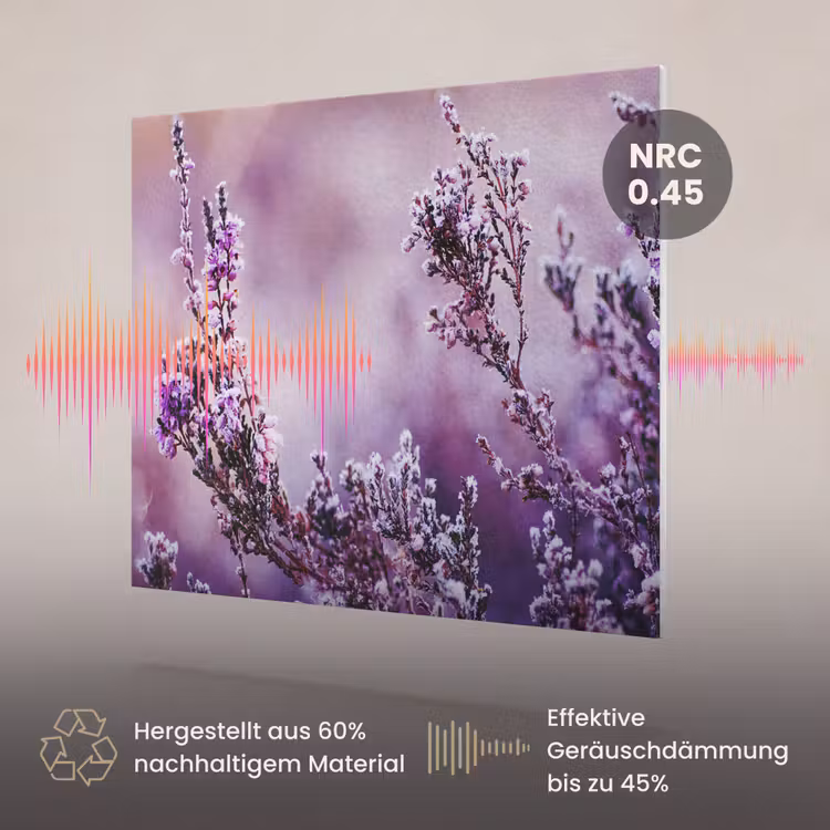 Akustikbild - Lavendel - Winter - Blumen - Lila — 3