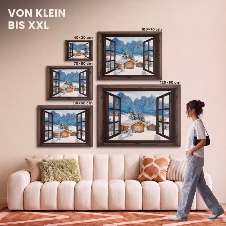 Akustikbild - Aussicht - Winter - Landschaft - Hütte - Berge — 7