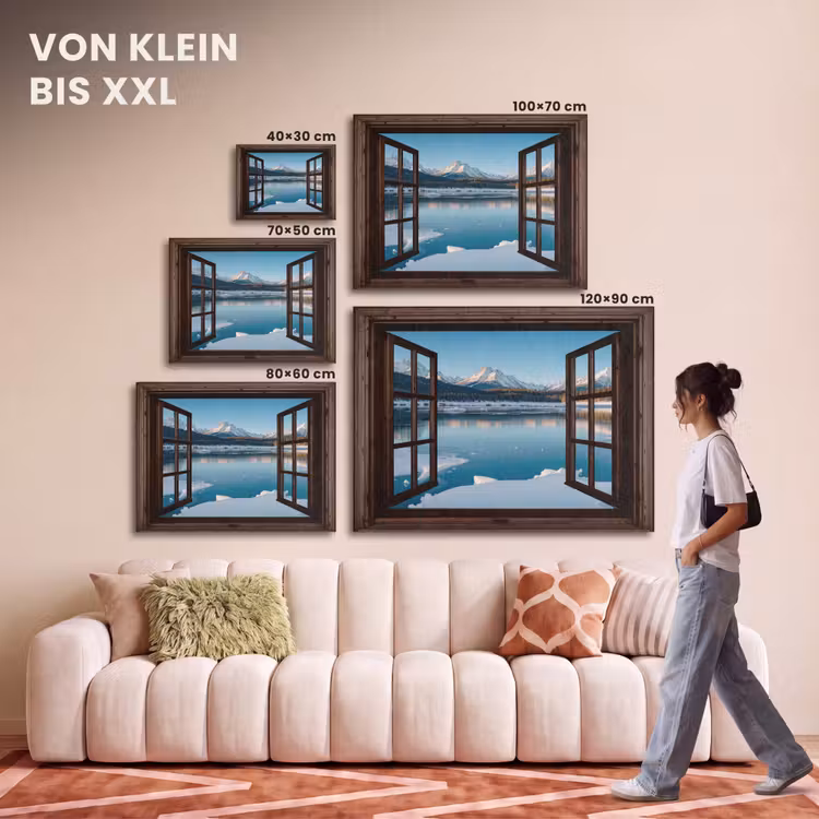 Akustikbild - Durchblick - Winterlandschaft - See - Berge - Ausblicke — 7