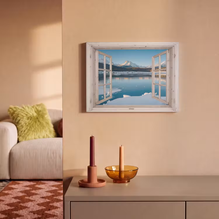 Akustikbild - Landschaft - Winter - See - Berg - Aussicht - Licht — 2