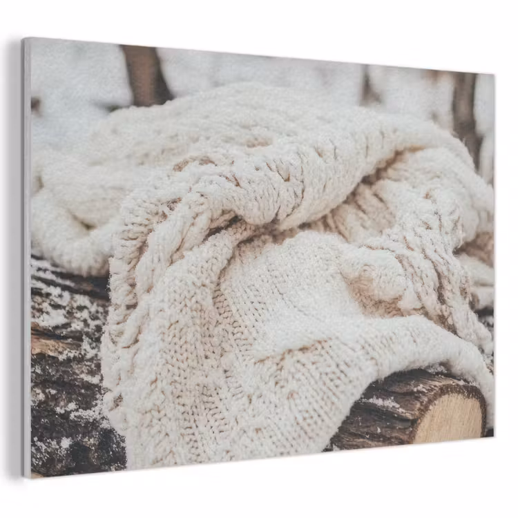 Akustikbild - Decke - Weiß - Baumstumpf - Winter - Schnee — 1