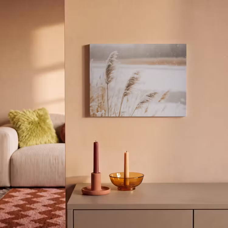 Akustikbild - Schilf - See - Winter - Natur - Schnee - Beige — 2