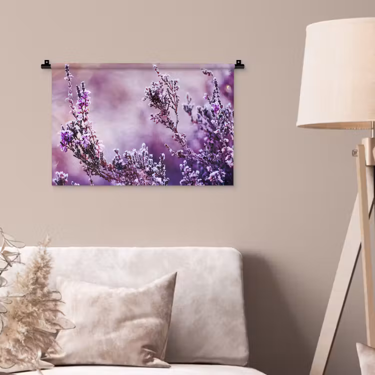 Wandteppich - Lavendel - Winter - Blumen - Lila — 2