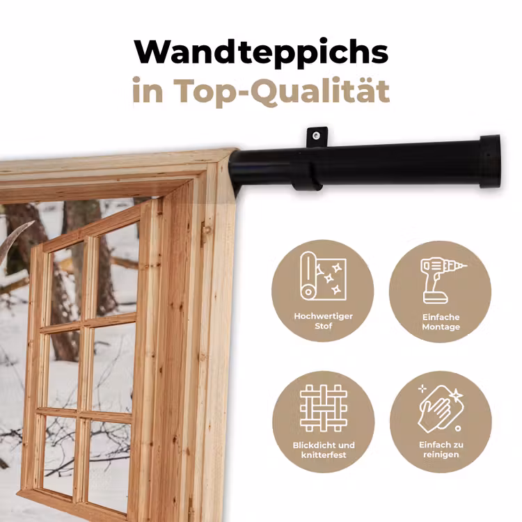 Wandteppich - Schottische Highlander - Winter - Landschaft - Natur - Tiere - Ansichten — 7