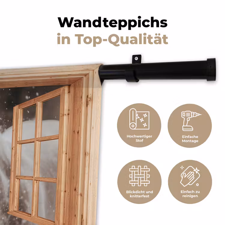 Wandteppich - Durchsichtig - Pferd - Weiß - Winter - Tiere — 7