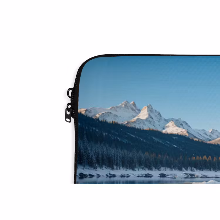 Laptop hülle - Landschaft - Winter - See - Berg - Aussicht - Eis — 5