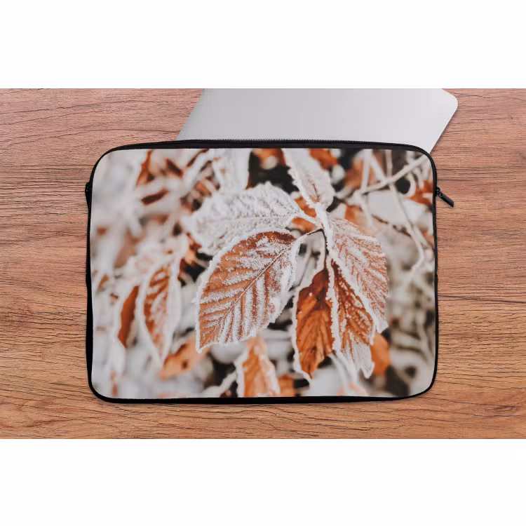 Laptop hülle - Laub - Eis - Winter - Natur — 2