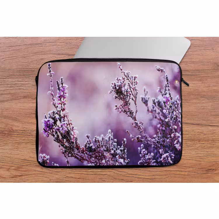 Laptop hülle - Lavendel - Winter - Blumen - Lila — 2