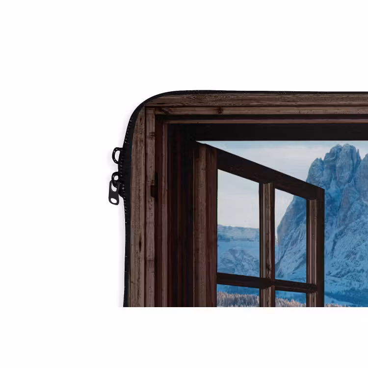 Laptop hülle - Aussicht - Winter - Landschaft - Hütte - Berge — 5