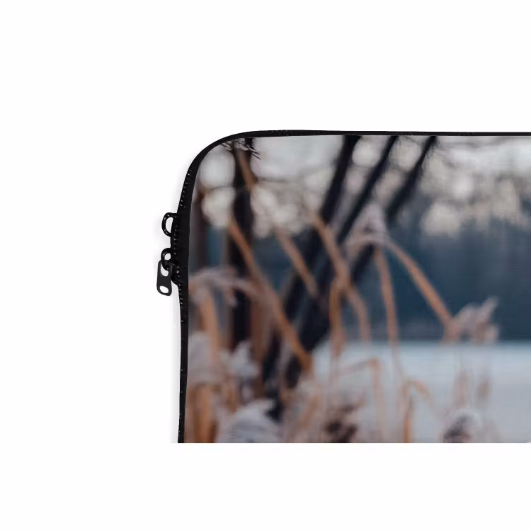 Laptop hülle - Schilf - Gras - Natur - Winter - See — 5