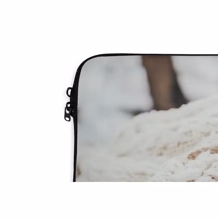 Laptop hülle - Decke - Weiß - Baumstumpf - Winter - Schnee — 5