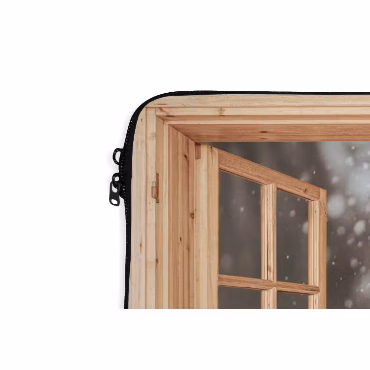 Laptop hülle - Durchsichtig - Pferd - Weiß - Winter - Tiere — 5