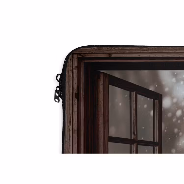 Laptop hülle - Durchsichtig - Pferd - Weiß - Winterlandschaft - Schnee — 5