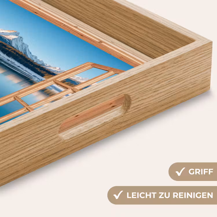 Tablett - Ansichten - Landschaft - Winter - See - Berg - Aussicht — 5