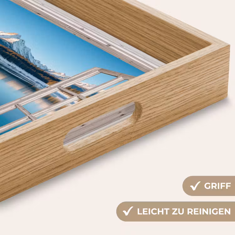 Tablett - Landschaft - Winter - See - Berg - Aussicht - Licht — 5