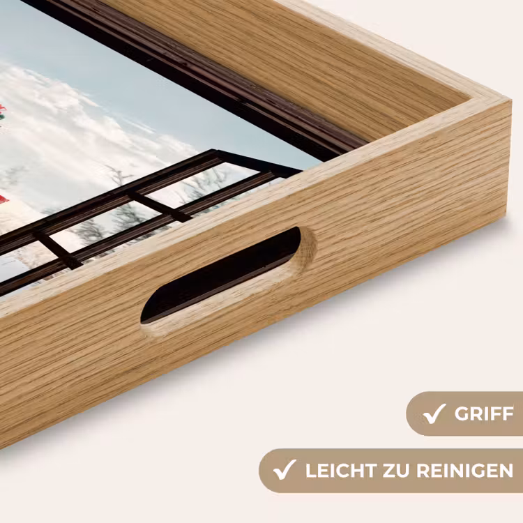 Tablett - Durchsichtig - Auto - Rot - Geschenke - Winterlandschaft - Weihnachten — 5