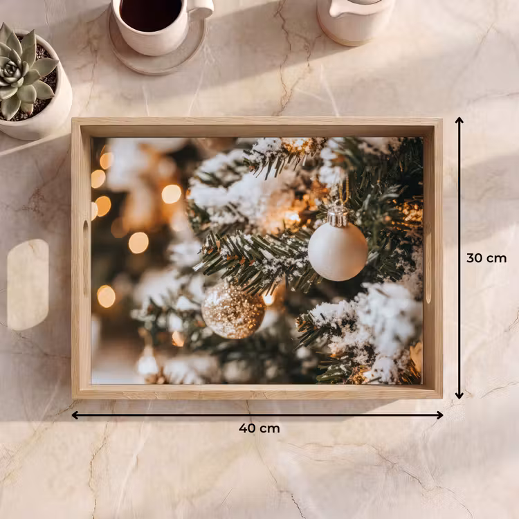 Tablett - Weihnachten - Weihnachtsbaum - Winter - Innen - Schnee — 9