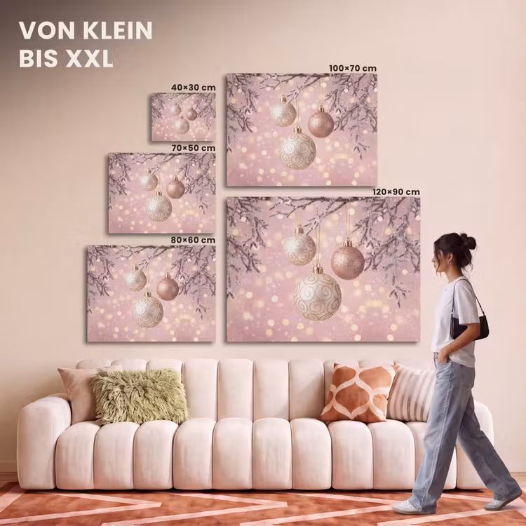 Akustikbild - Weihnachtskugel – Rosa – Winter — 7